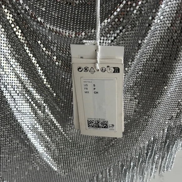 Rabanne H&M Metal-Mesh Top with Fringe - Picture 2 of 7